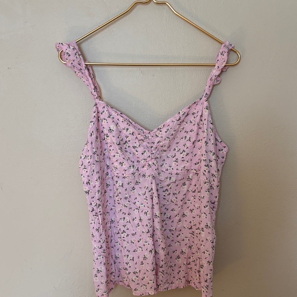 Abercrombie & Fitch Pink Floral Camisole